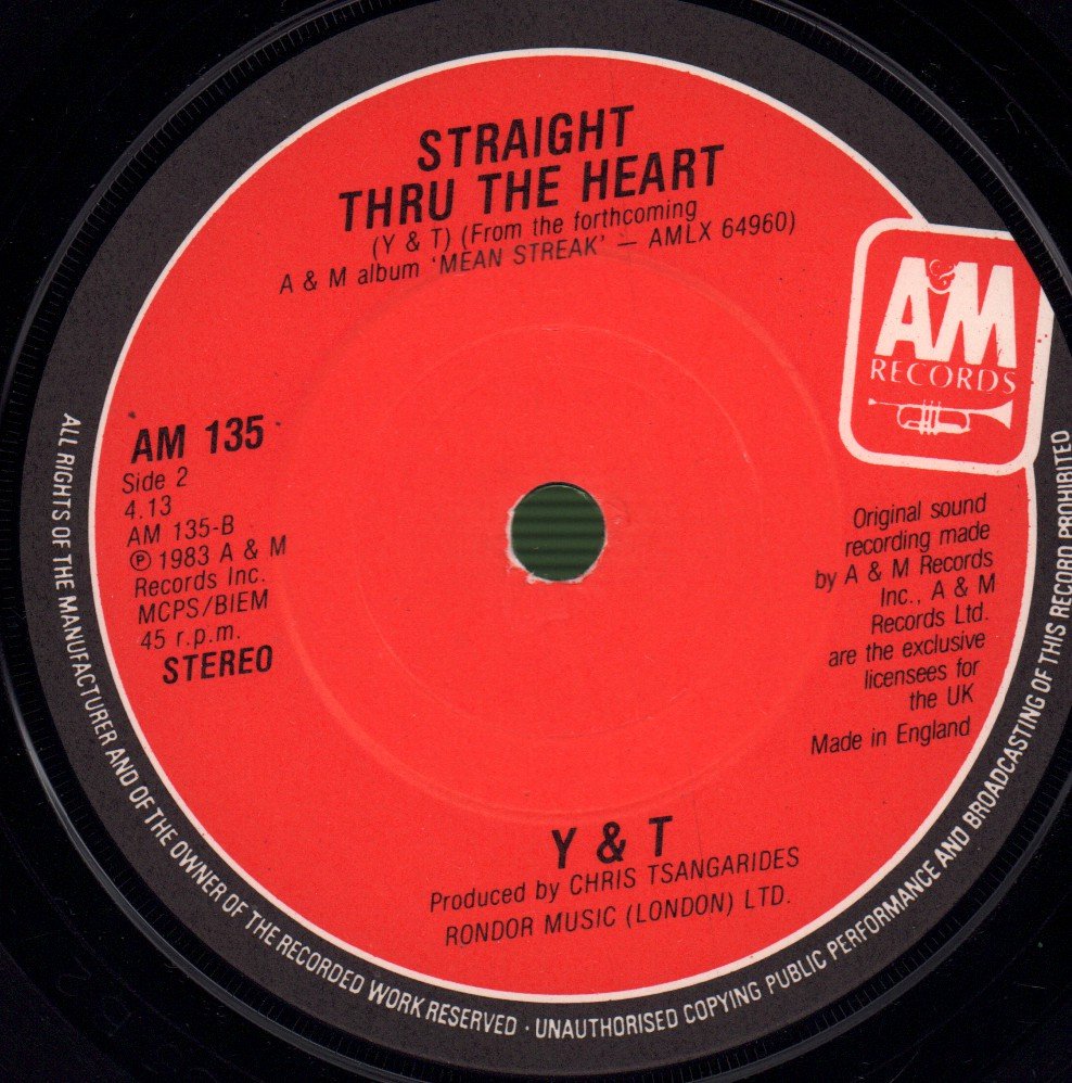Y&T - Mean Streak - 7 Inch