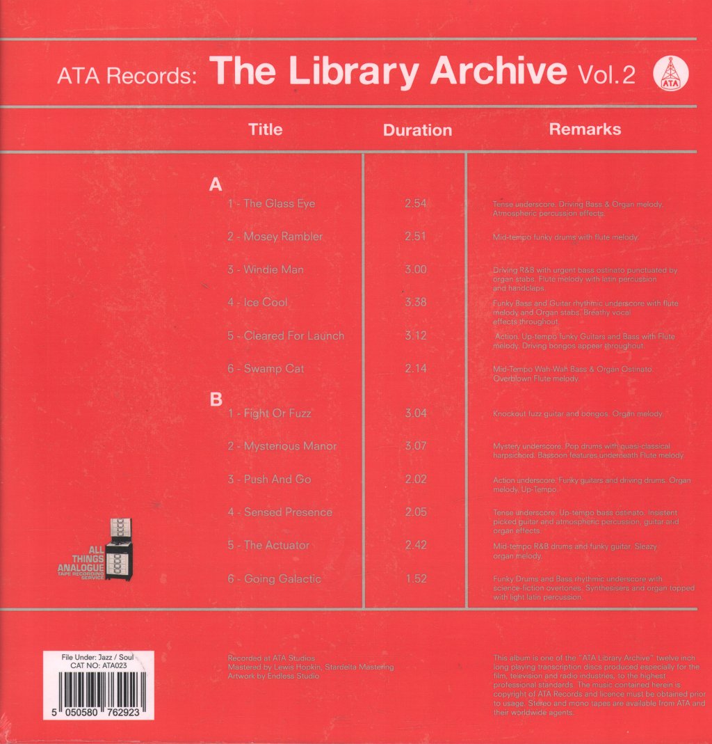 Various Artists - ATA Records: The Library Archive Vol 2 - Lp