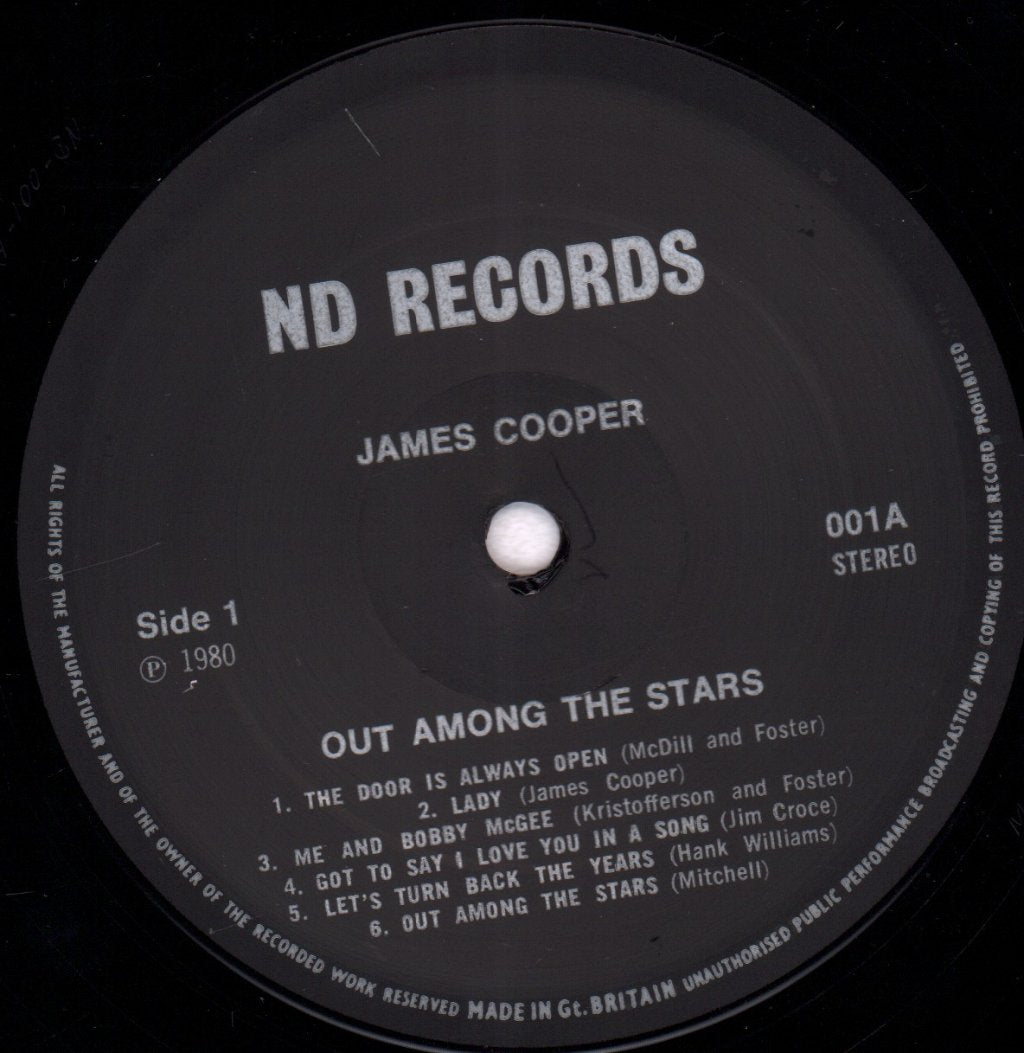 James Cooper - Out Among The Stars - Lp