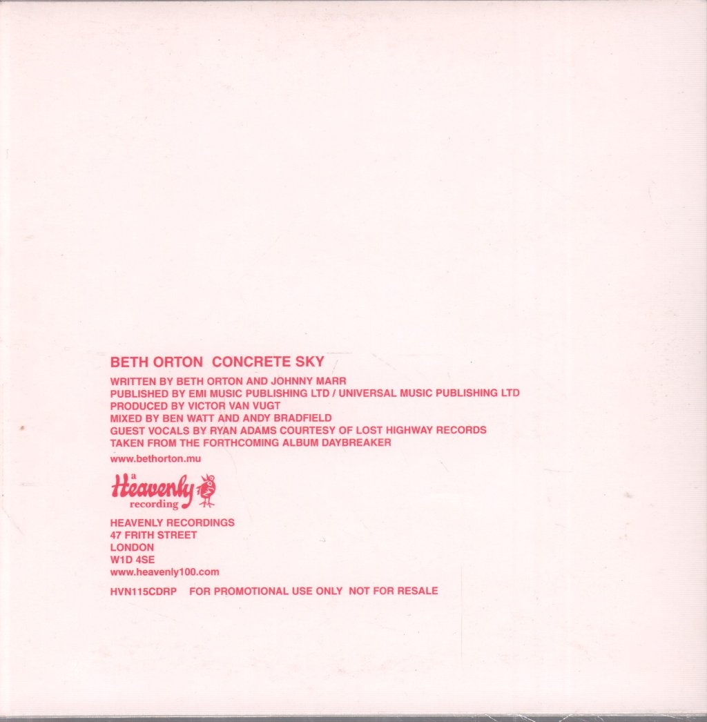 Beth Orton - Concrete Sky - Cd