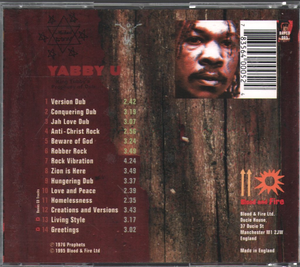 Yabby You - King Tubby's Prophesy Of Dub - Cd