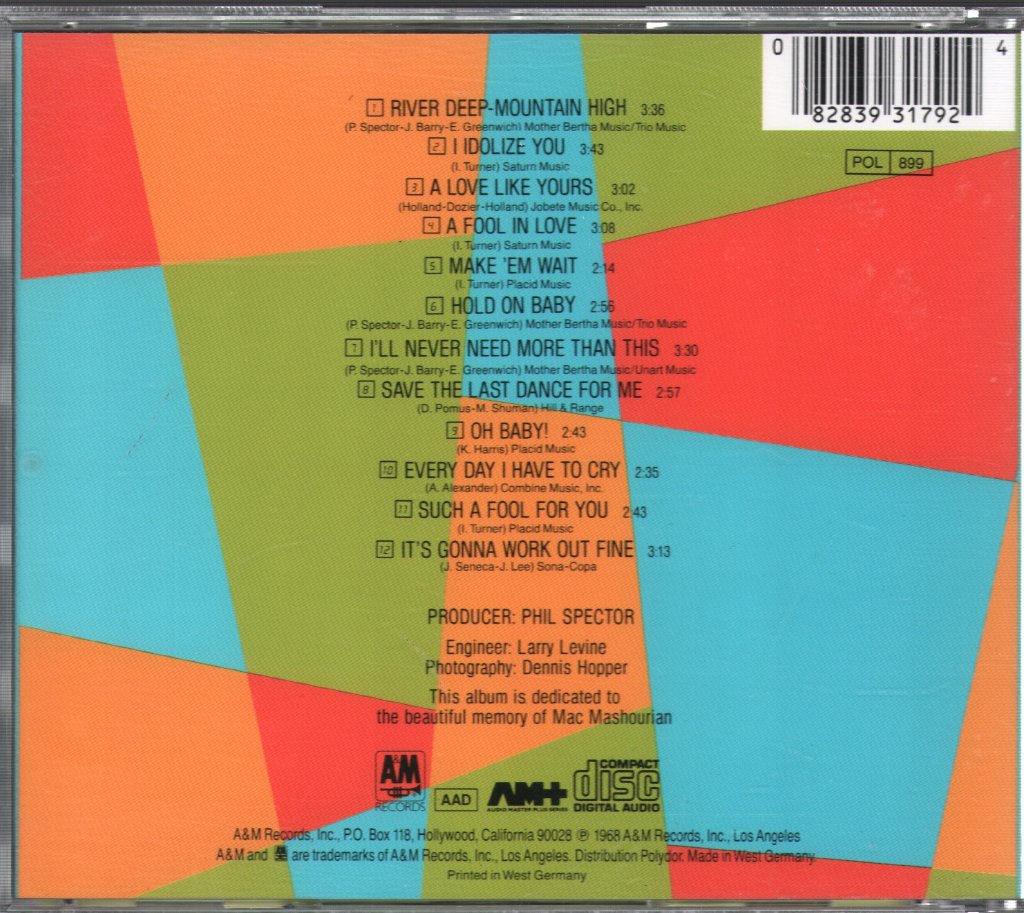 Ike & Tina Turner - River Deep - Mountain High - Cd