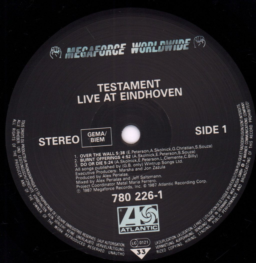 Testament - Live At Eindhoven - Lp