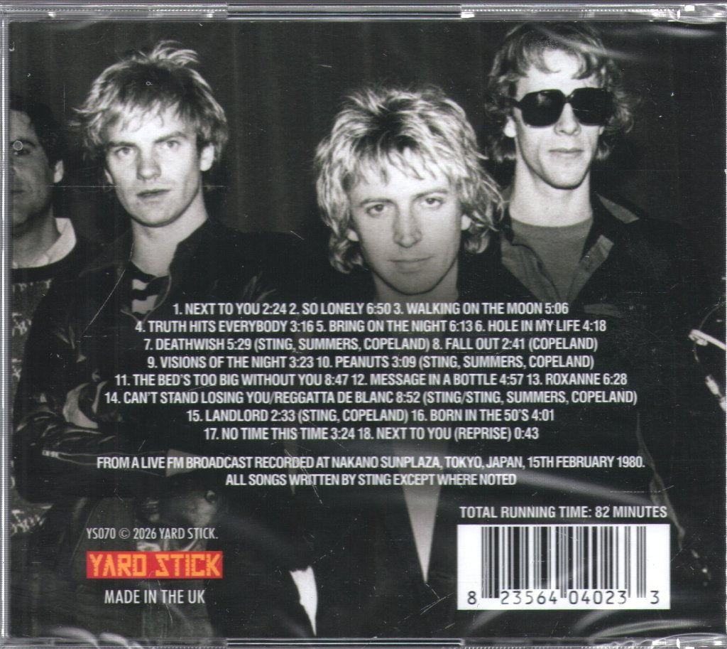 Police - First Japanese Tour - Tokyo 1980 - Cd