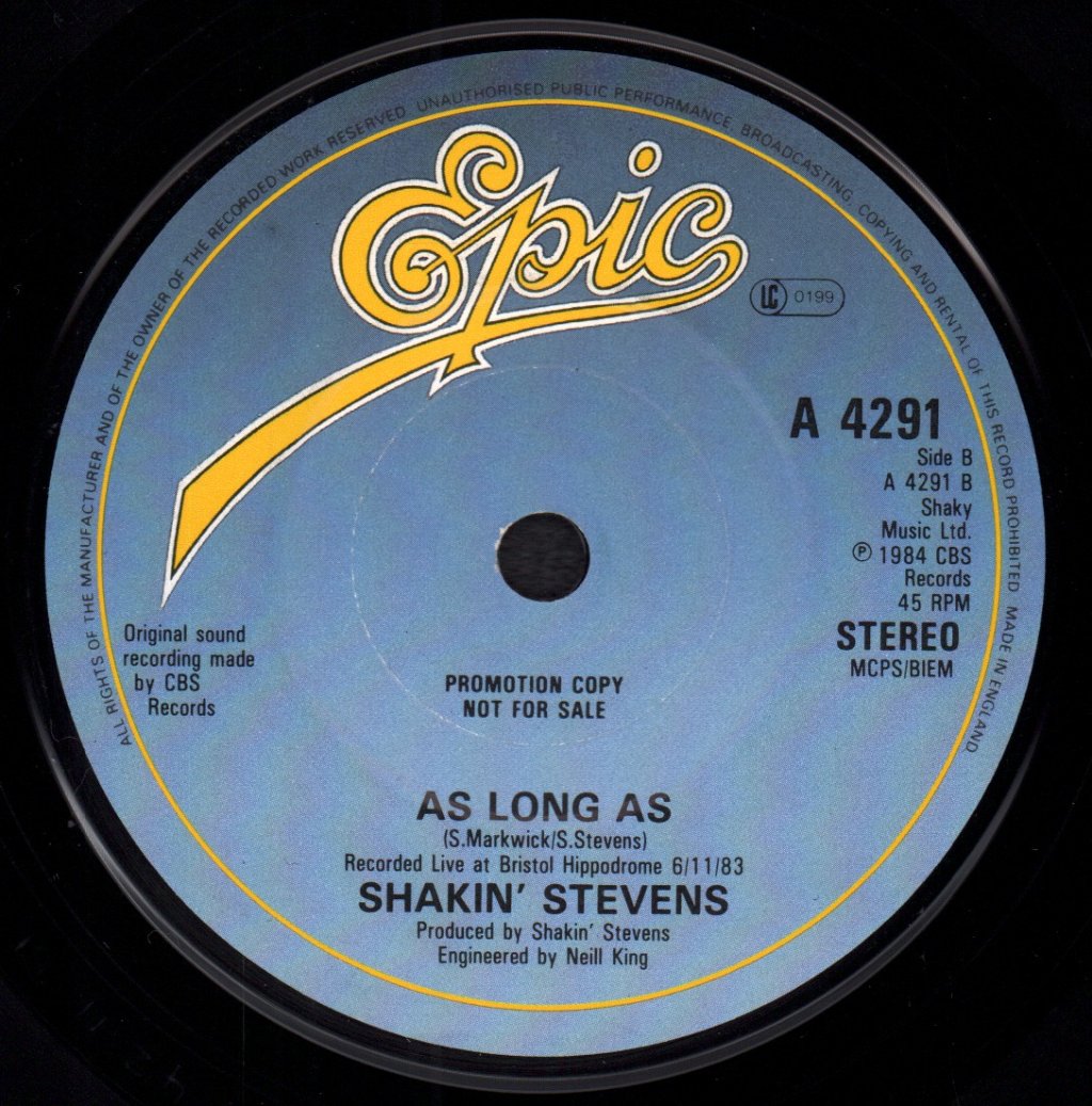 Shakin Stevens - A Love Worth Waiting For - 7 Inch