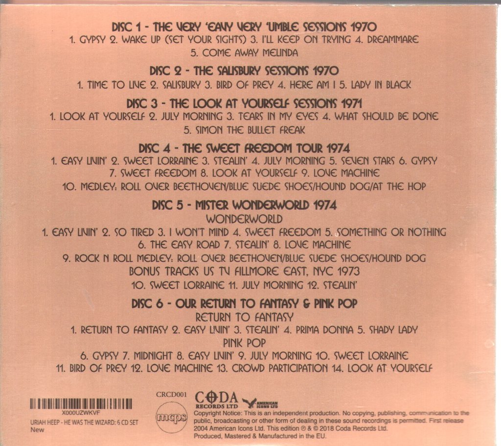Uriah Heep - He Was The Wizard - Cd Set