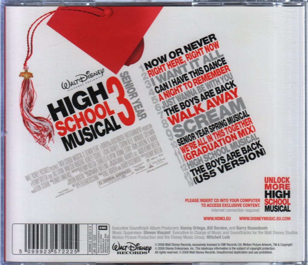 High School Musical 3 Senior Year Soundtrack - Original Soundtrack - Cd