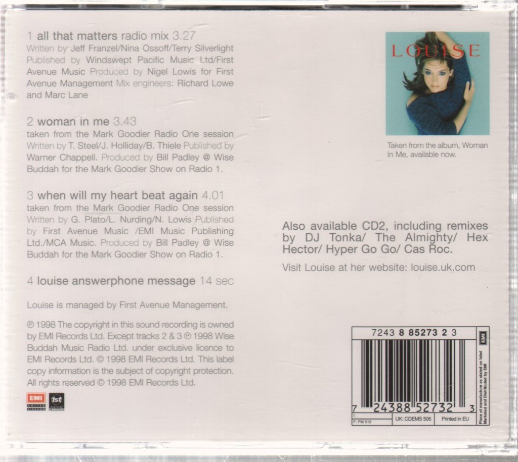 Louise - All That Matters - Double Cd