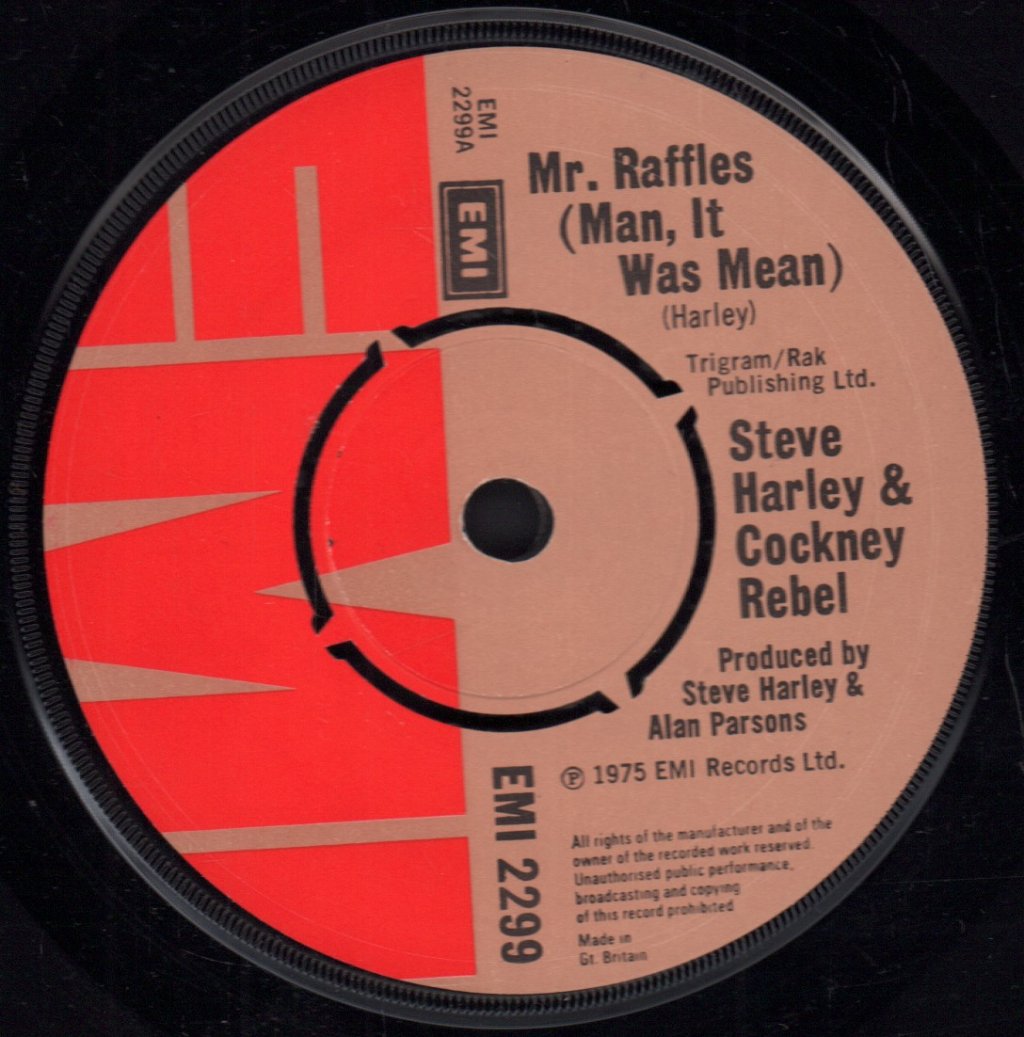 Steve Harley And Cockney Rebel - Mr Raffles - 7 Inch