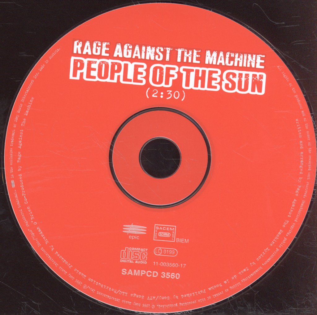 Rage Against The Machine - People Of The Sun - Cd
