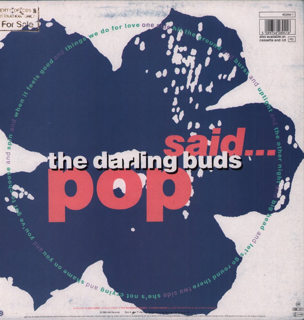 Darling Buds - Pop Said - Lp