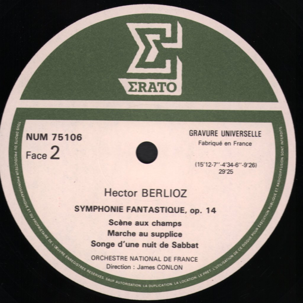 James Conlon / Orchestre National De France - Berlioz - Symphonie Fantastique - Lp