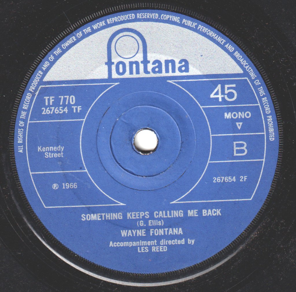 Wayne Fontana - Pamela, Pamela - 7 Inch
