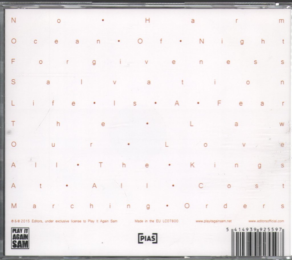 Editors - In Dream - Cd