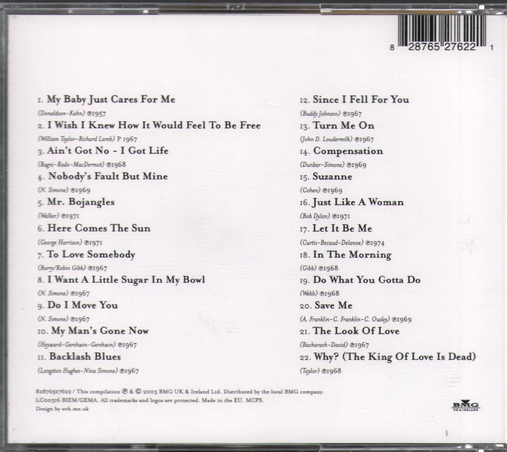 Nina Simone - Greatest Hits - Cd