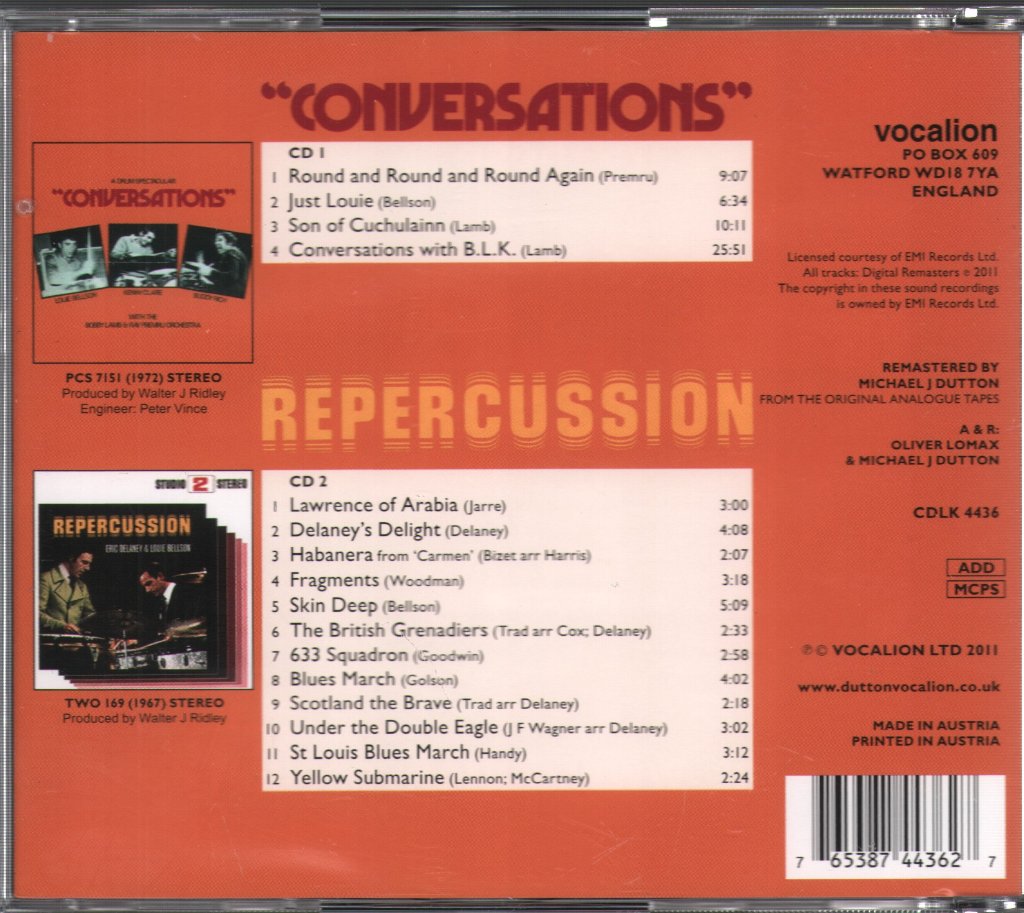 Rich, Clare, Bellson, Delaney - Conversations & Repercussion - Double Cd