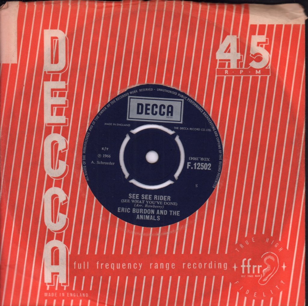 Eric Burdon And The Animals - Help Me Girl - 7 Inch