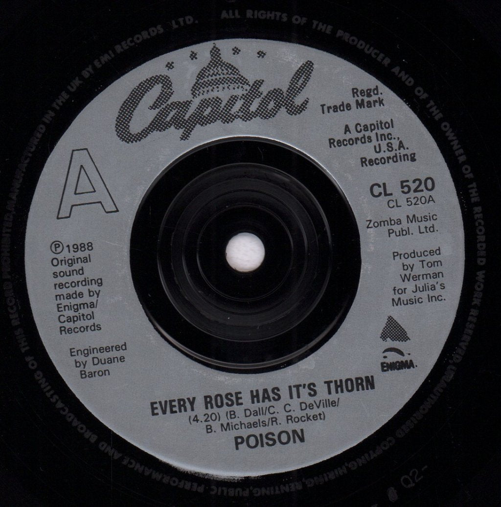 Poison - Every Rose Has It's Thorn - 7 Inch