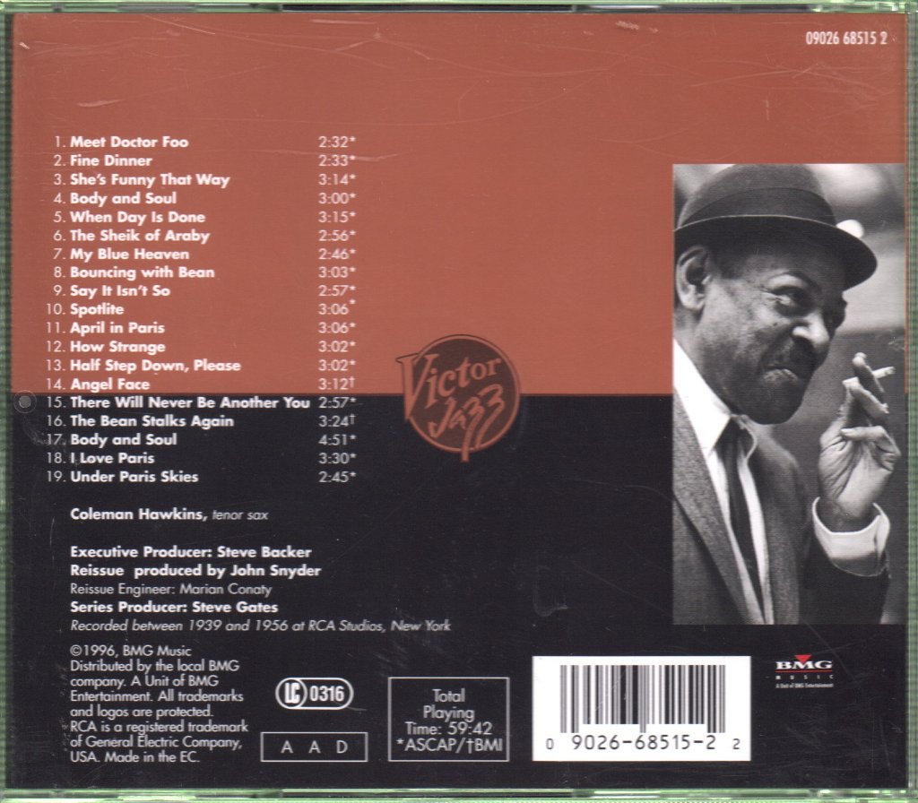 Coleman Hawkins - Body And Soul - Cd
