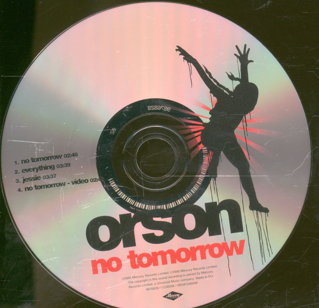 Orson - No Tomorrow - Cd