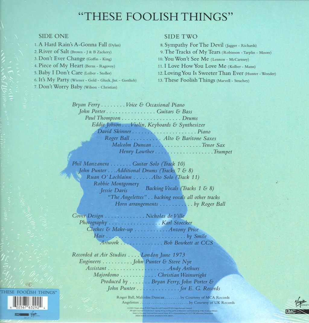 Bryan Ferry - These Foolish Things - Lp