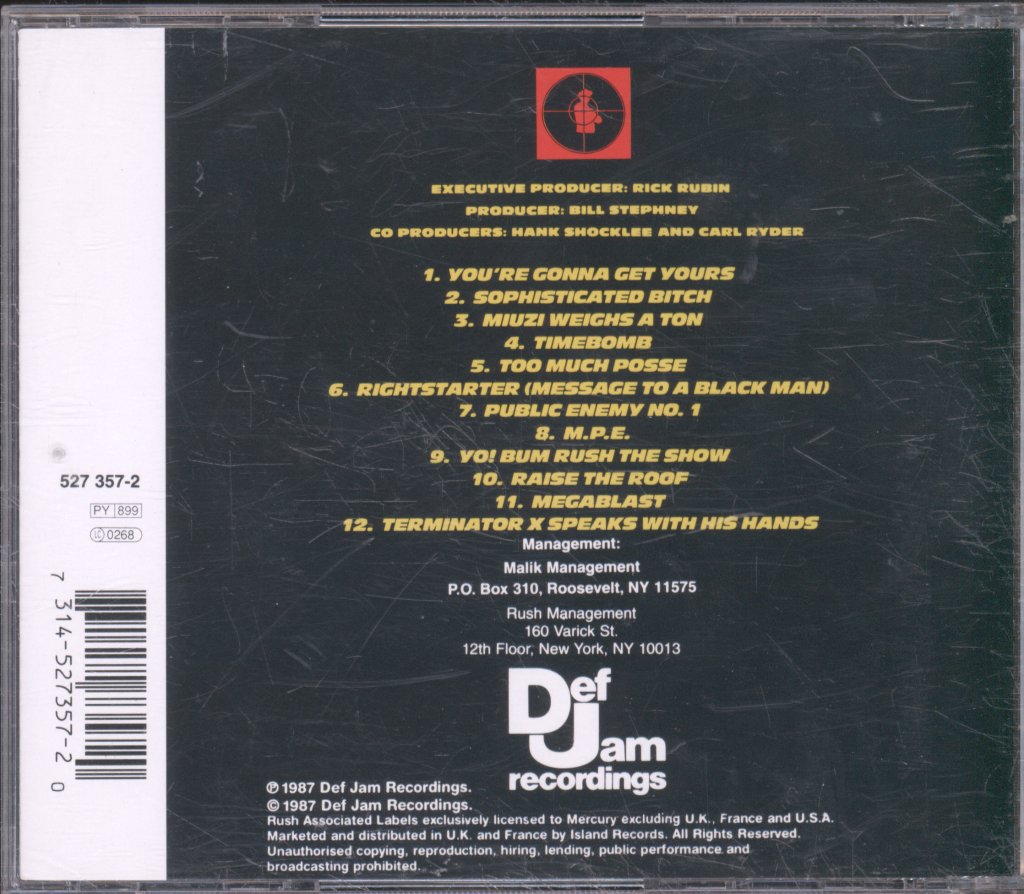 Public Enemy - Yo! Bum Rush The Show - Cd