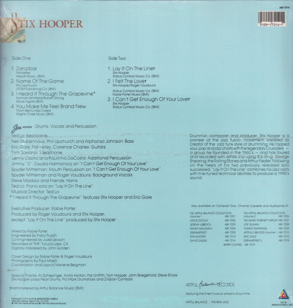 Stix Hooper - Lay It On The Line - Lp