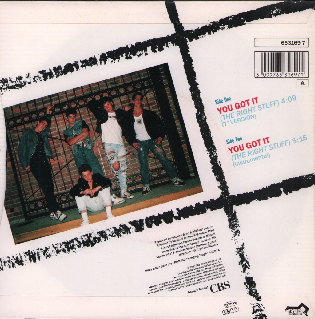 New Kids On The Block - You Got It - 7 Inch