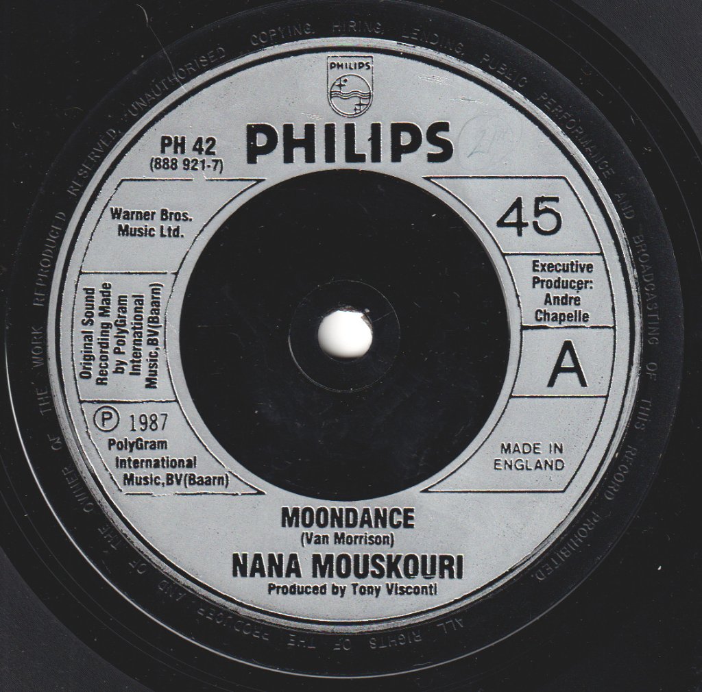 Nana Mouskouri - Moondance - 7 Inch