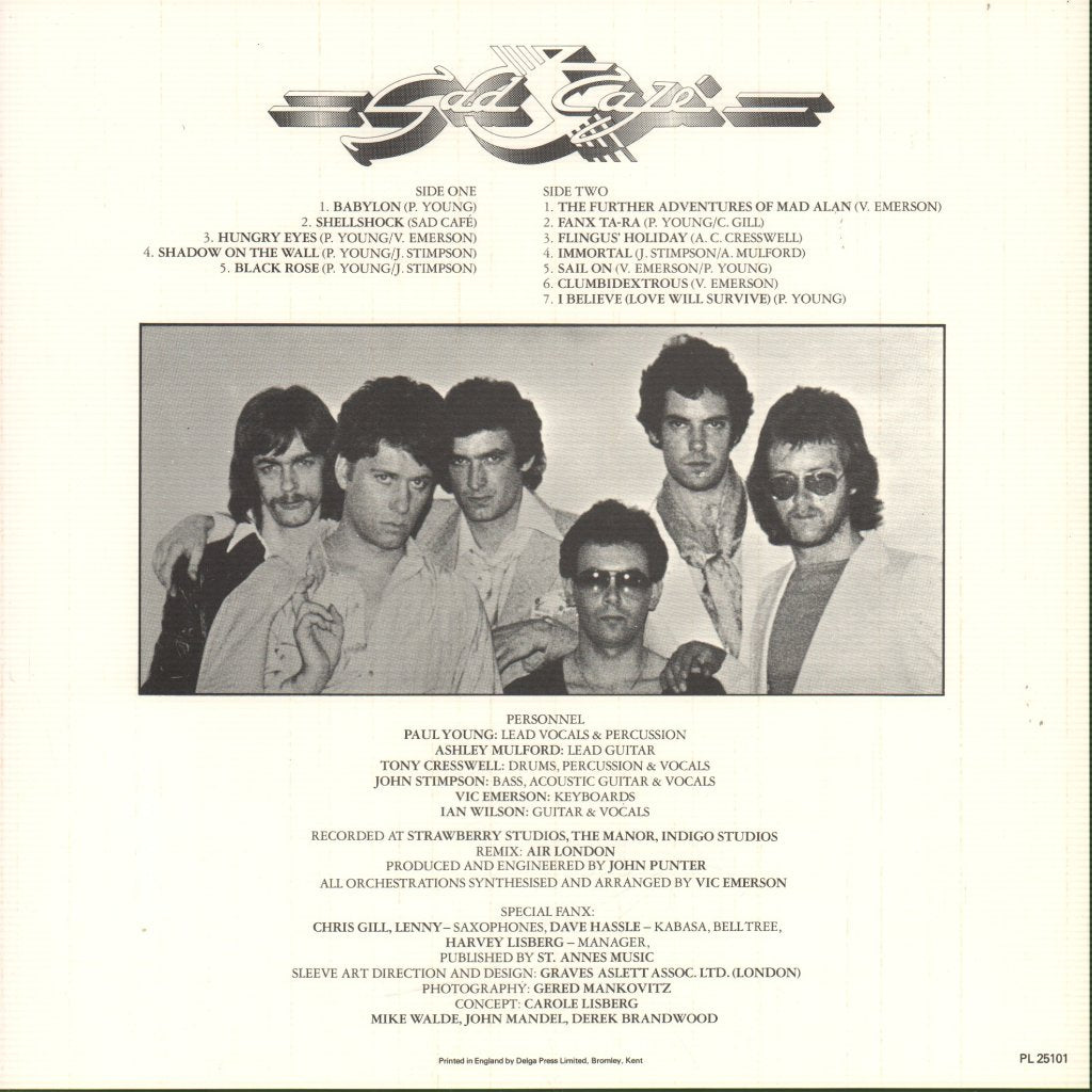 Sad Cafe - Fanx Ta'ra - Lp
