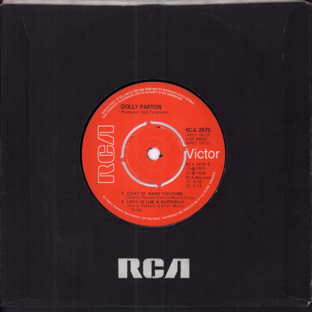 Dolly Parton - Jolene - 7 Inch