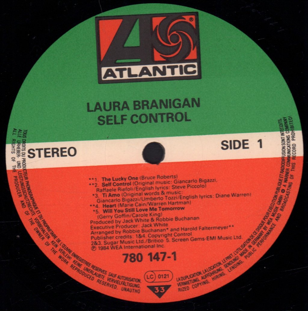 Laura Branigan - Self Control - Lp
