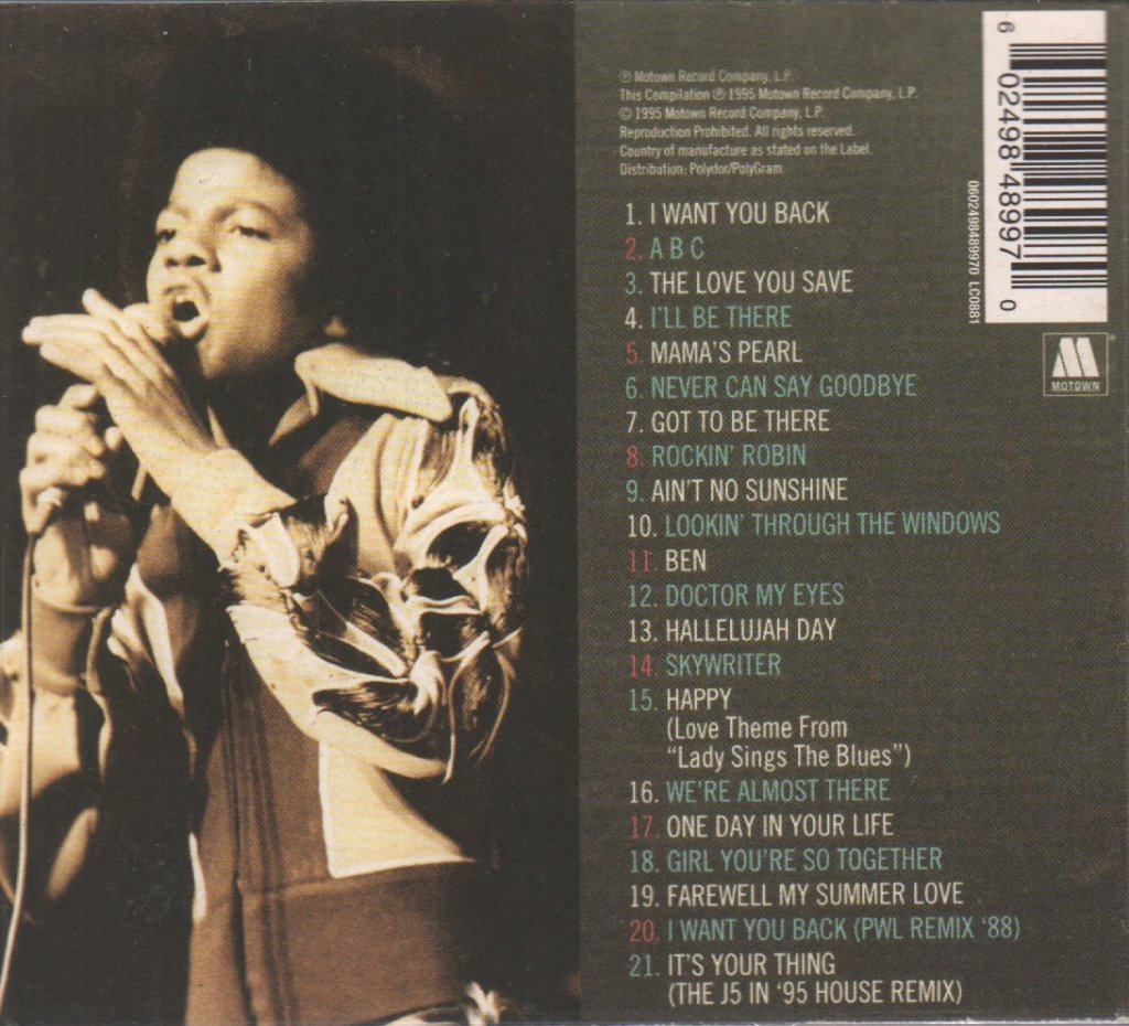 Michael Jackson - Very Best Of Michael Jackson With The Jackson Five - Cd