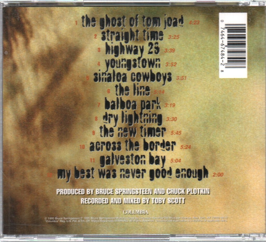 Bruce Springsteen - Ghost Of Tom Joad - Cd