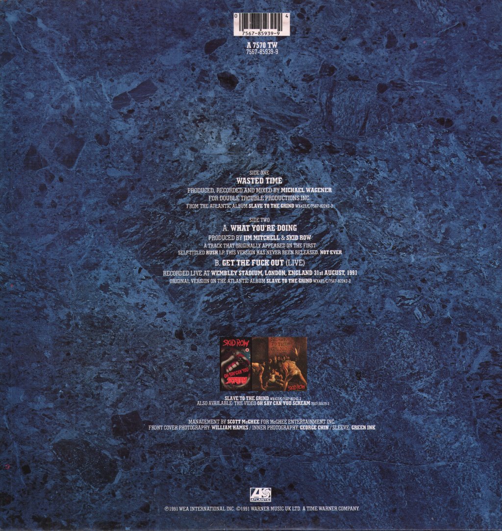 Skid Row - Wasted Time - 12 Inch