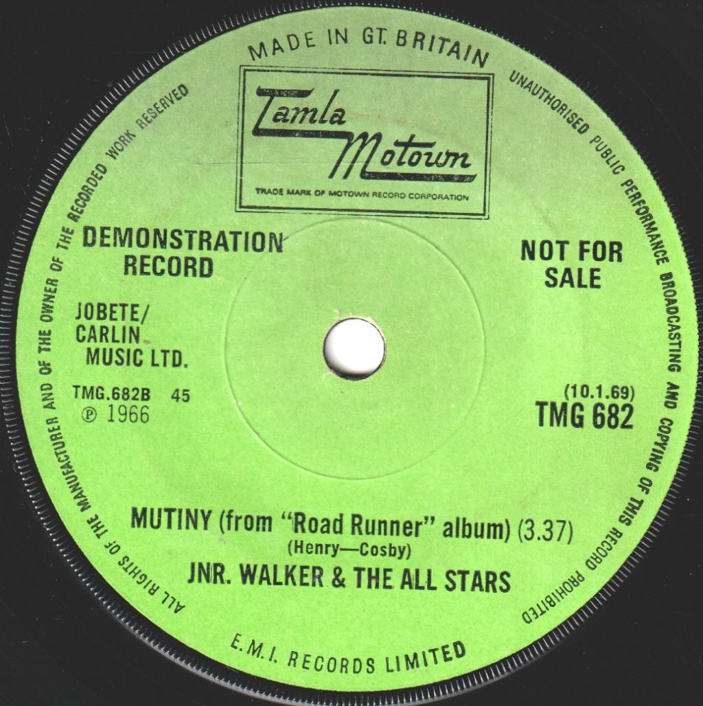 Junior Walker & The All Stars - Home Cookin'/ Mutiny - 7 Inch