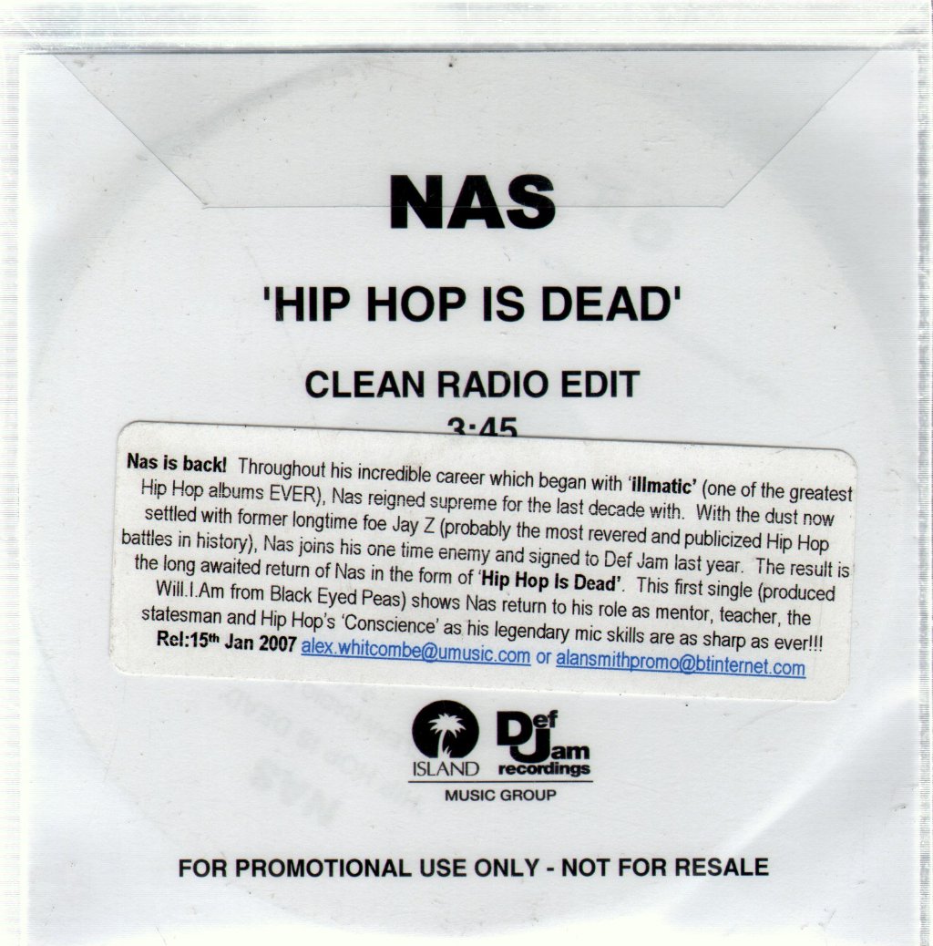 Nas - Hip Hop Is Dead - Cdr