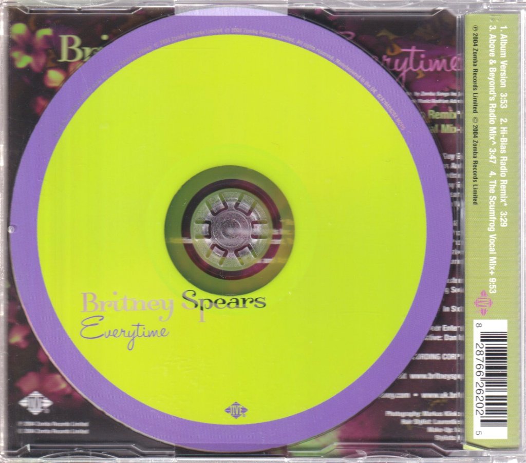 Britney Spears - Everytime - Cd