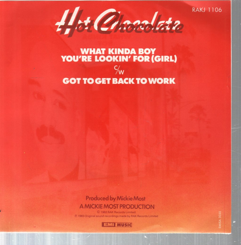 Hot Chocolate - What Kinda Boy You're Lookin' For Girl - 7 Inch