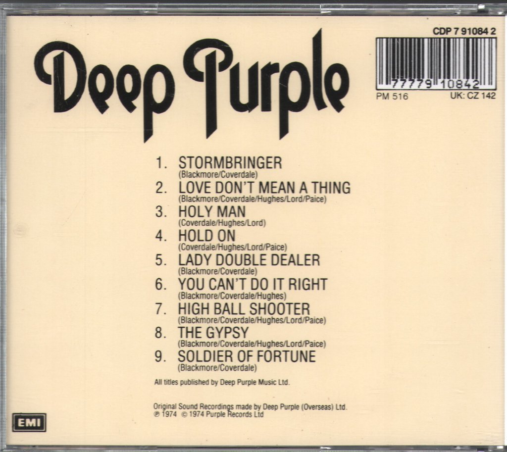 Deep Purple - Stormbringer - Cd