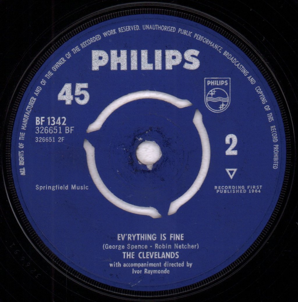 Clevelands - Little Girl In Calico - 7 Inch