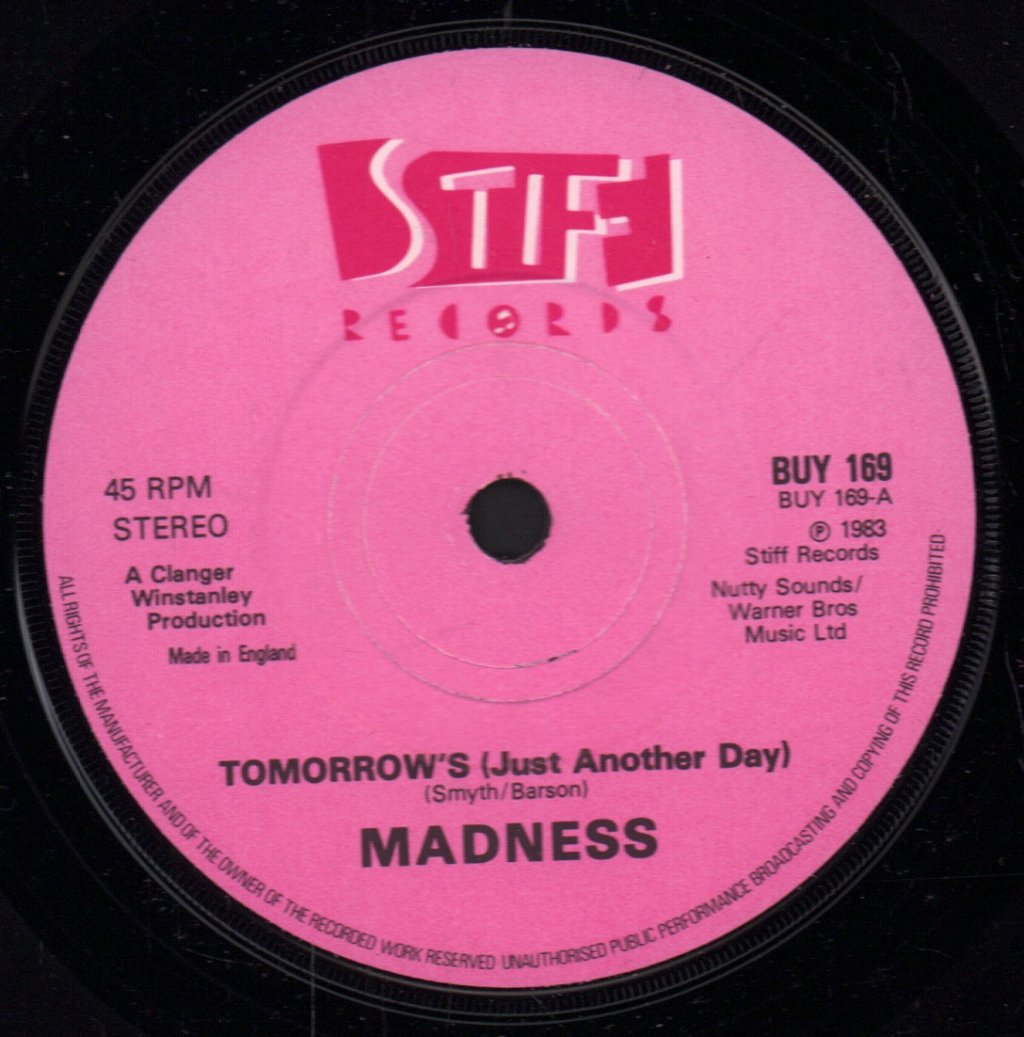 Madness - Tomorrow's Just Another Day - 7 Inch