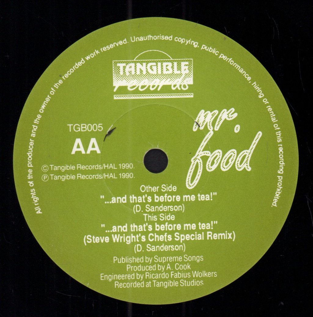 Mr Food - And That's Before Me Tea - 7 Inch