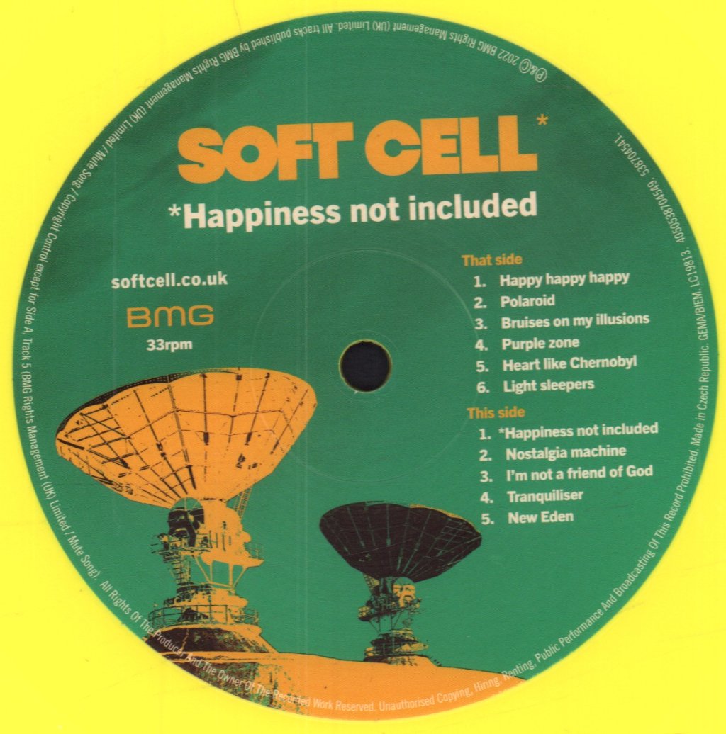 Soft Cell - Happiness Not Included - Lp