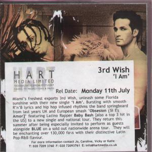 3Rd Wish - I Am - Cdr