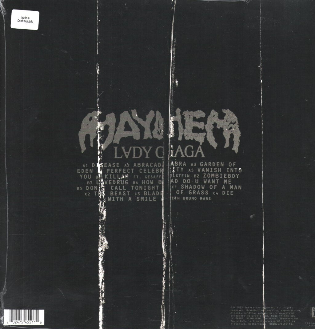 Lady Gaga - Mayhem - Double Lp