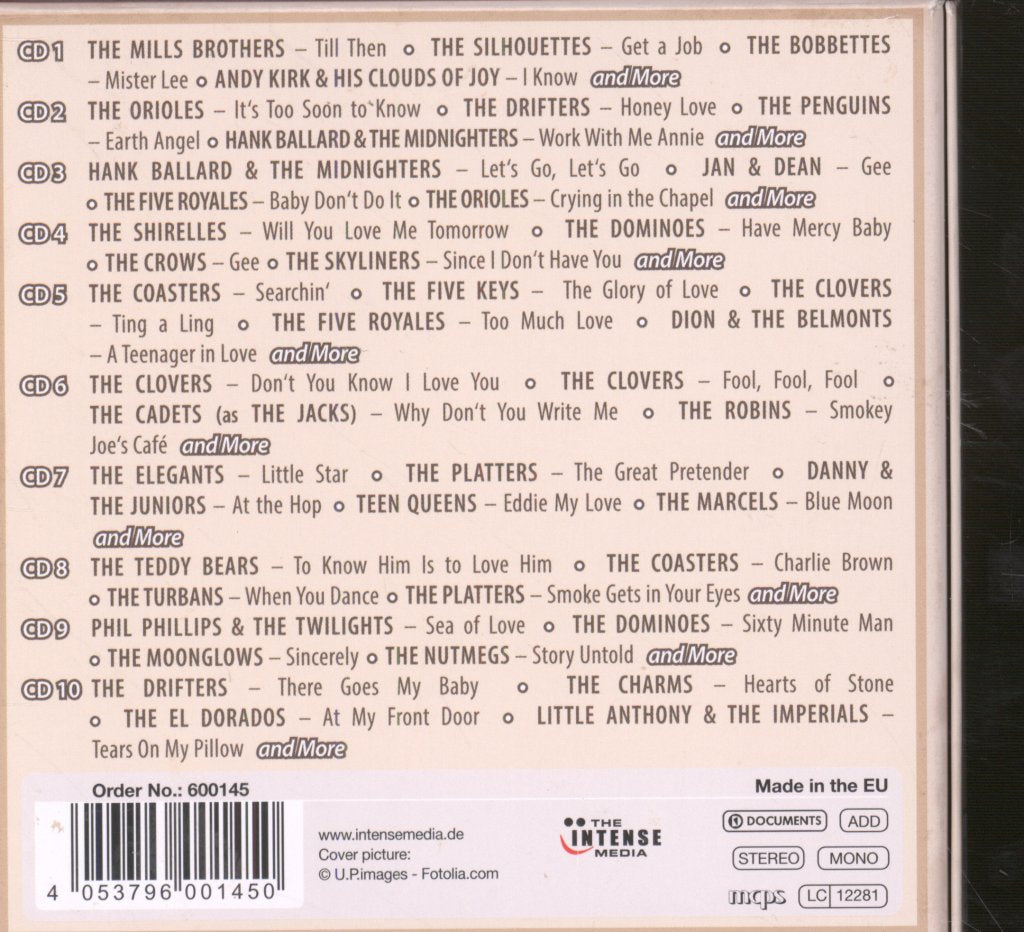 Various Artists - Doo Wop Chartbusters - Cd Set