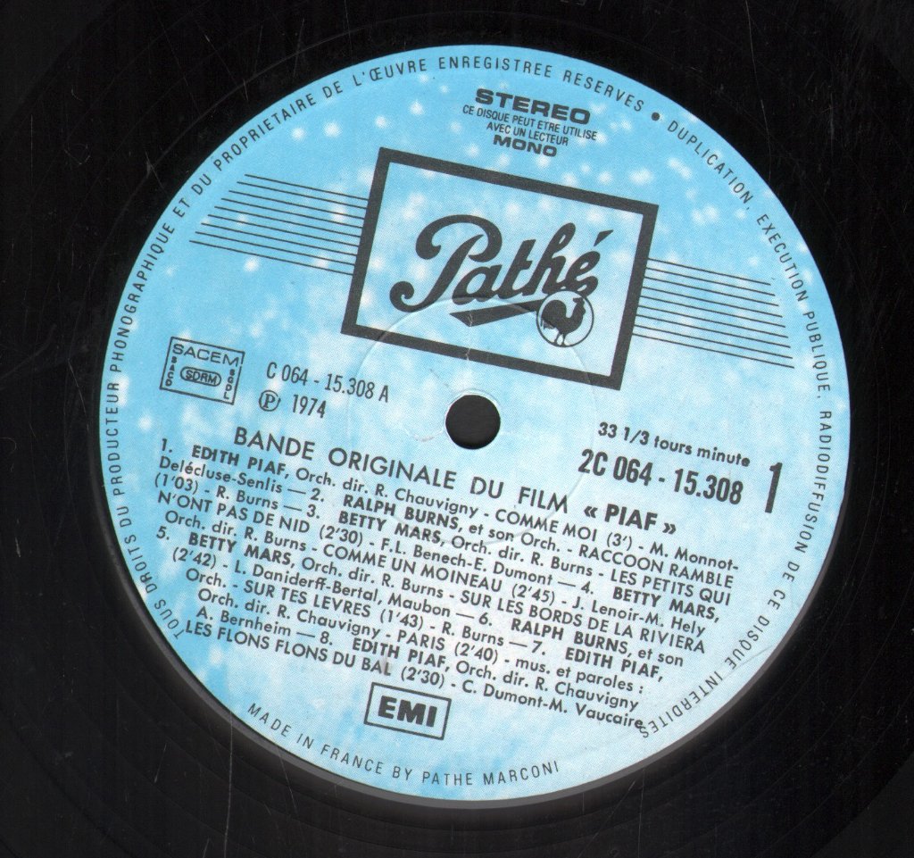 Piaf - Bande Originale Du Film - Lp