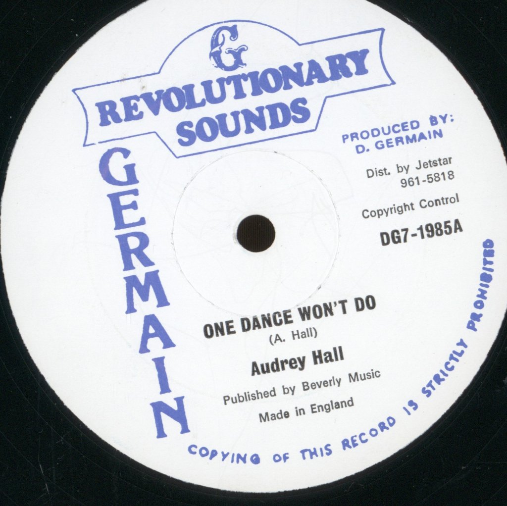 Audrey Hall - One Dance Won't Do - 12 Inch