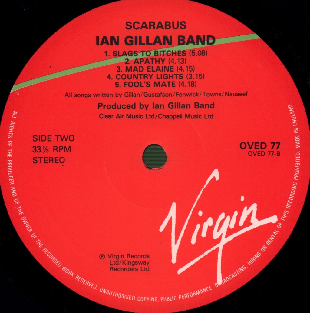 Ian Gillan Band - Scarabus - Lp